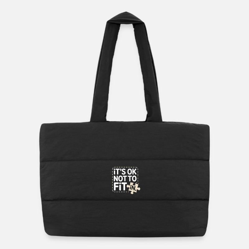 C’est normal de ne pas s’intégrer à la motivation de l’individualité Sac shopping matelassé