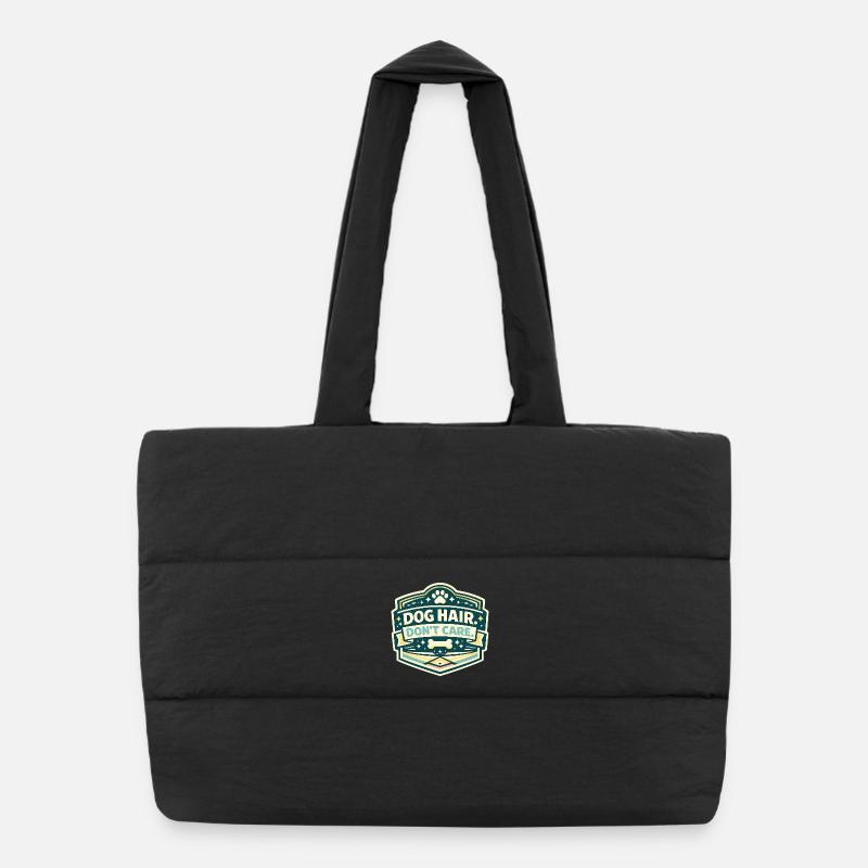 Signe de poils de chien sans importance Sac shopping matelassé