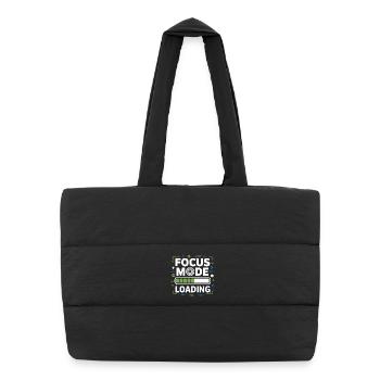 Focus Mode Loading ADHD Chaos - Puffer Shopping Bag - black - Front