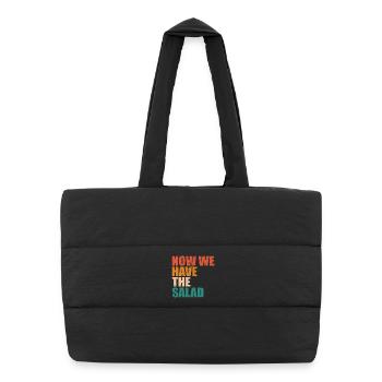 DENGLISH- Now we have the Salad Men's Gifts - Puffer Shopping Bag - black - Front