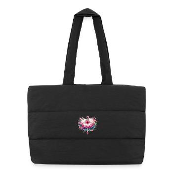 Ballet dancer with tutu - Puffer Shopping Bag - black - Front
