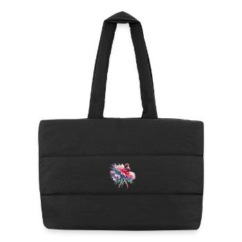 Ballet dancer with tutu - Puffer Shopping Bag - black - Front