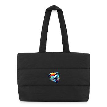 Toucan - Puffer Shopping Bag - black - Front