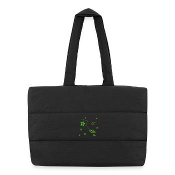 lost in space - Puffer Shopping Bag - black - Front