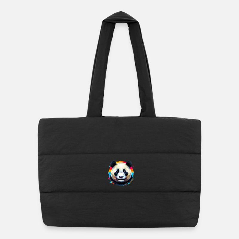 Panda Puffer Shopping Bag