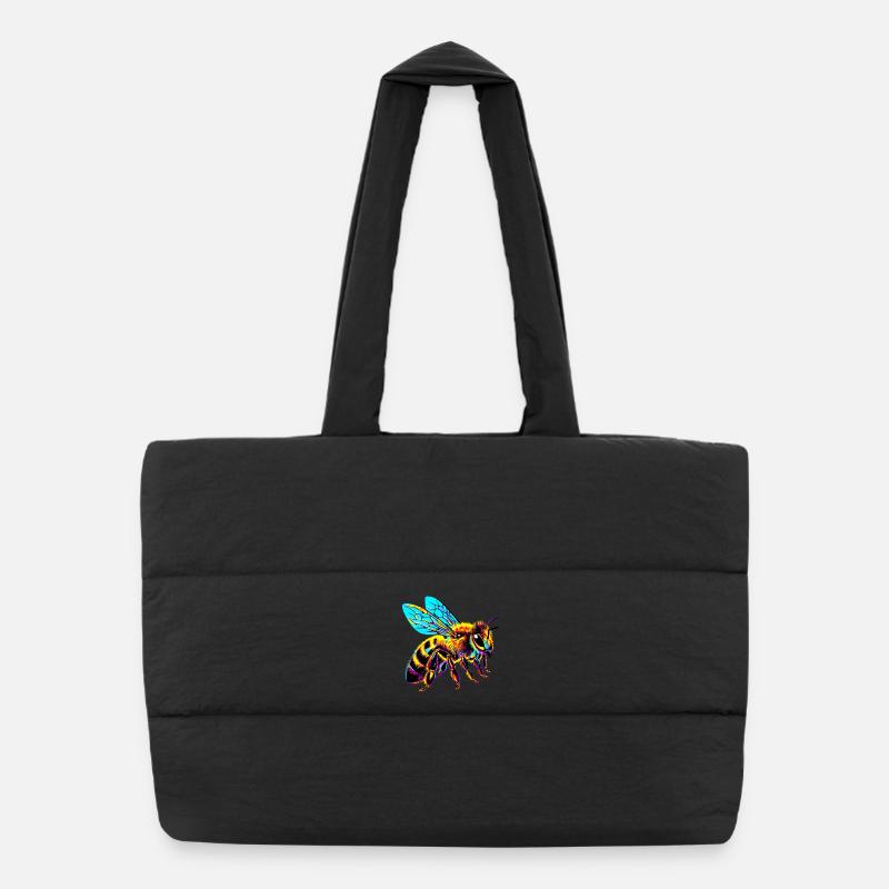 Bee Puffer Shopping Bag