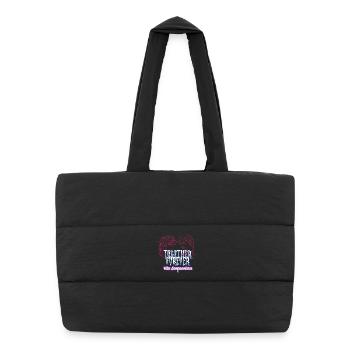 Love and compromise - Romantic collection for couples - Puffer Shopping Bag - black - Front