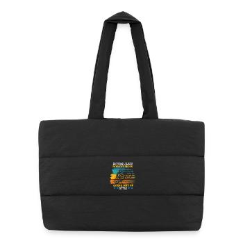 Getting older doesn't mean going out of style Moto - Puffer Shopping Bag - black - Front
