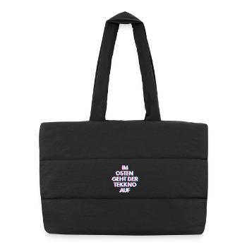 Hardtekk Tekk - Sac shopping matelassé - noir - Devant