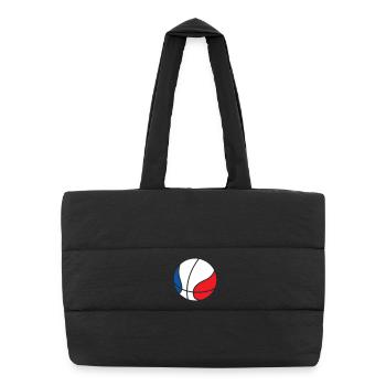 Basket Ball / Basketball / Basktet-Ball / Sport - Sac shopping matelassé - noir - Devant