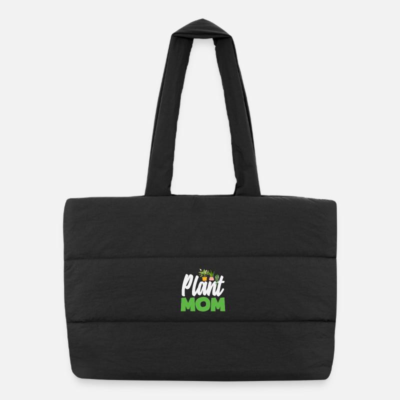 Maman amoureuse des plantes Sac shopping matelassé