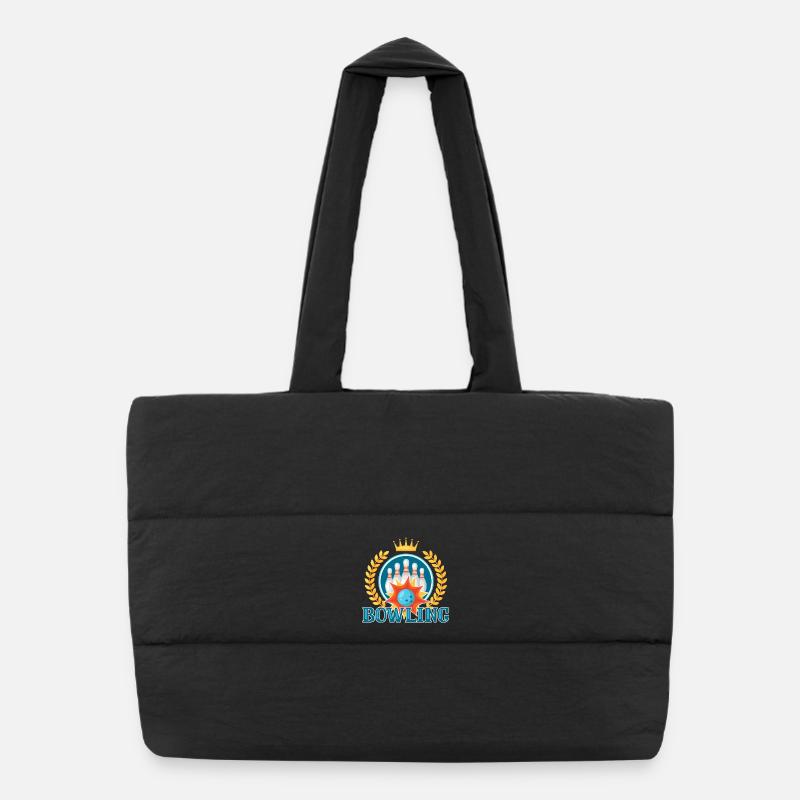 Royal Crown Bowling Puffer Shopping Bag