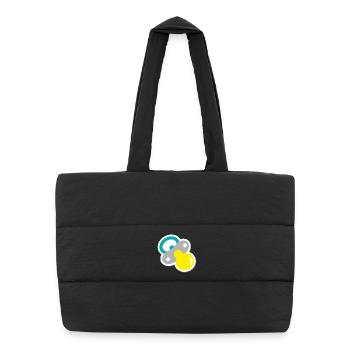 Pacifier - Puffer Shopping Bag - black - Front