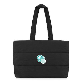 Pacifier - Puffer Shopping Bag - black - Front