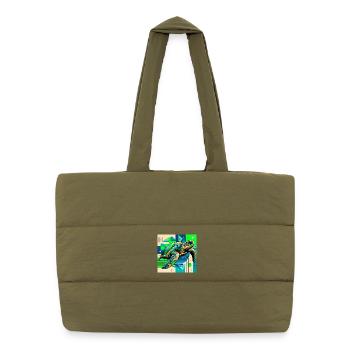 Schildkröte - Puffer-Einkaufstasche - safari Green - Vorne