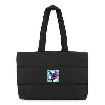 dragon - Puffer Shopping Bag - black - Front
