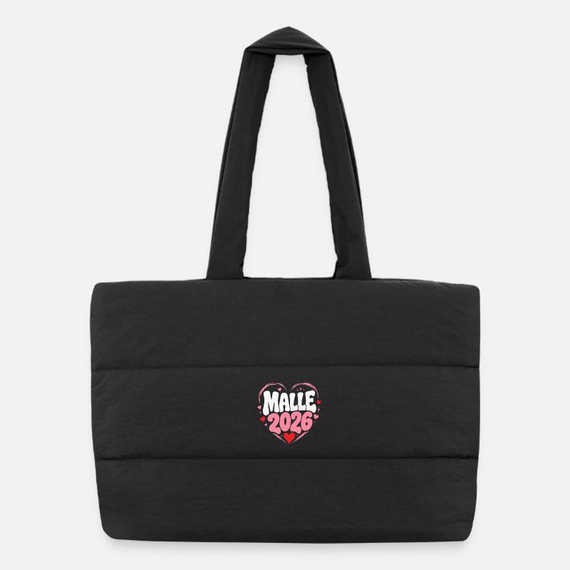 Malie 2026 Heart Design Sac shopping matelassé