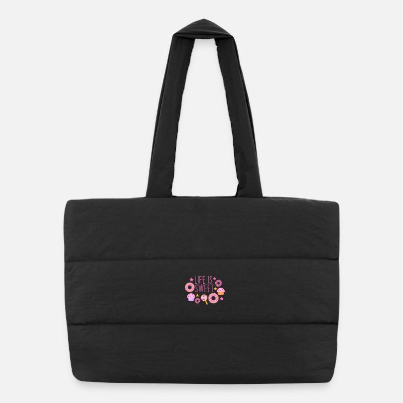 La vie est douce Sac shopping matelassé