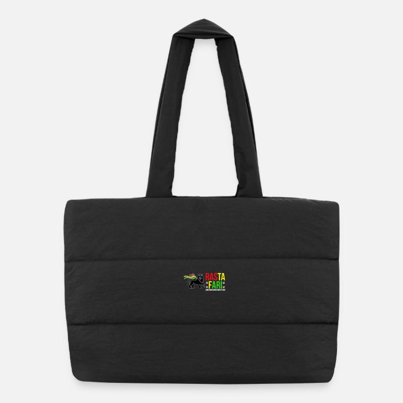 Système sonore souterrain de Rasta Fari - Sac shopping matelassé - noir