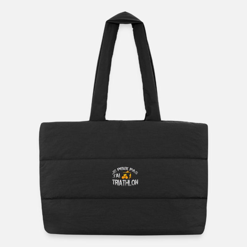 Triathlon - Sac shopping matelassé - noir