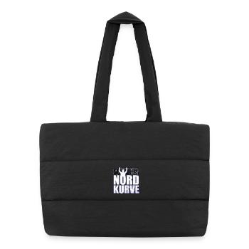 Schalke Nordkurve lettrage idée cadeau - Sac shopping matelassé - noir - Devant