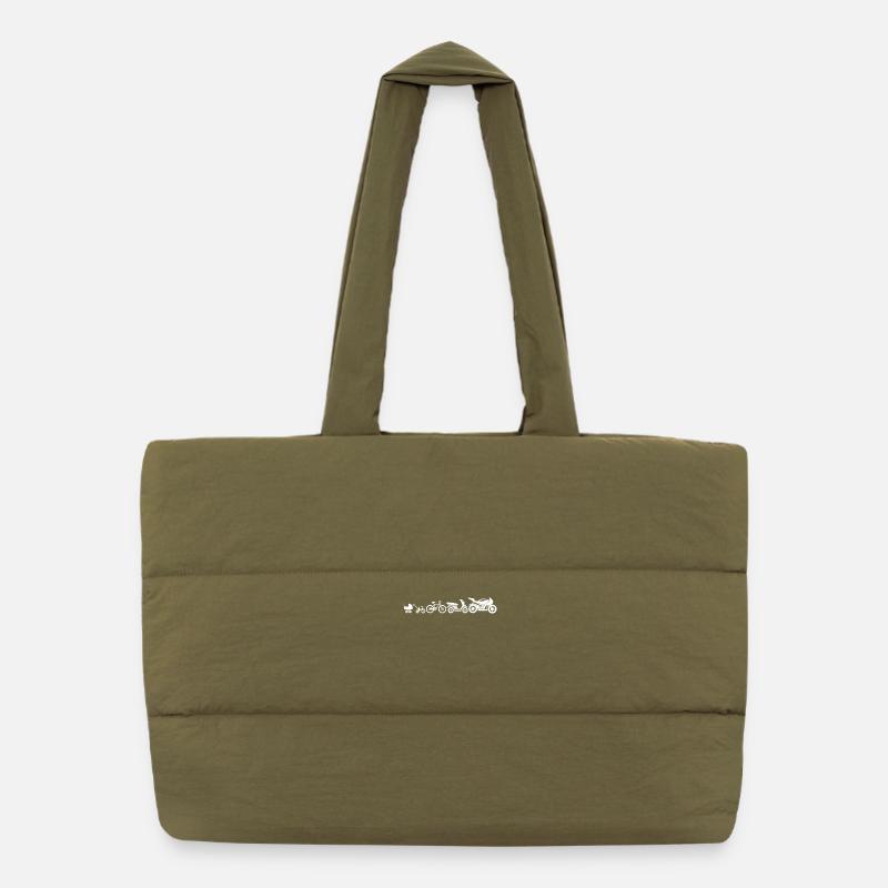 Motorrad Evolution Motorräder Entwicklung Lustig Puffer-Einkaufstasche