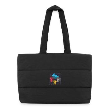 Ce que le FUCK WTF - Sac shopping matelassé - noir - Devant