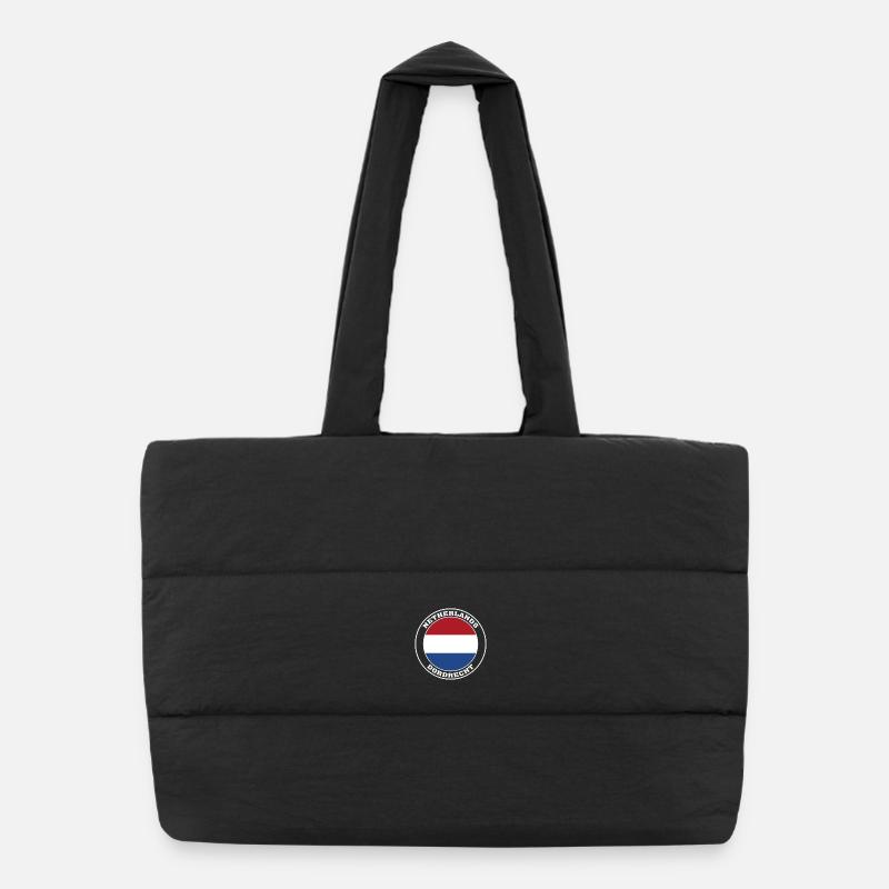 Dordrecht Pays-Bas Drapeau Dordrecht Hollande Sac shopping matelassé