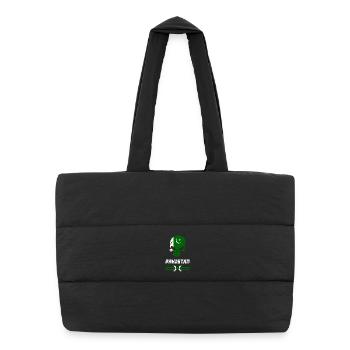 Conception / cadeau de crâne du Pakistan - Sac shopping matelassé - noir - Devant