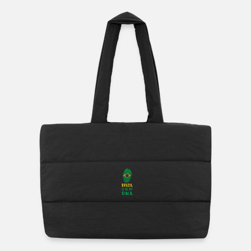 Brasilien ist in meiner DNA Design / Geschenkidee Puffer-Einkaufstasche