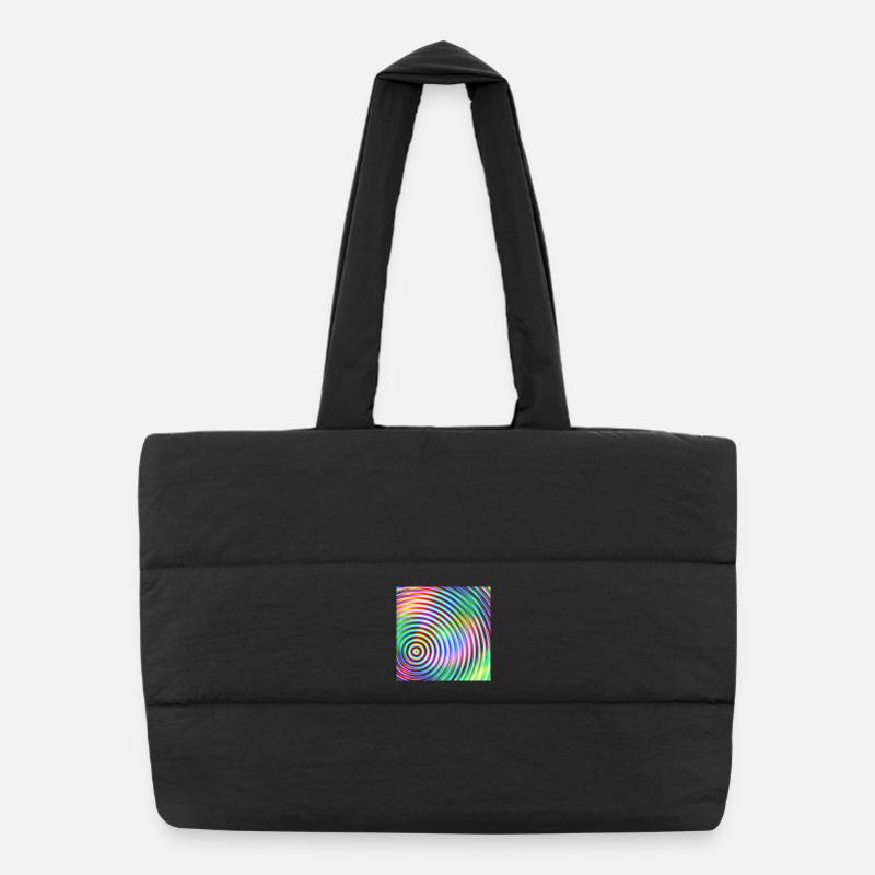 Colored Rounds 3d Sac shopping matelassé