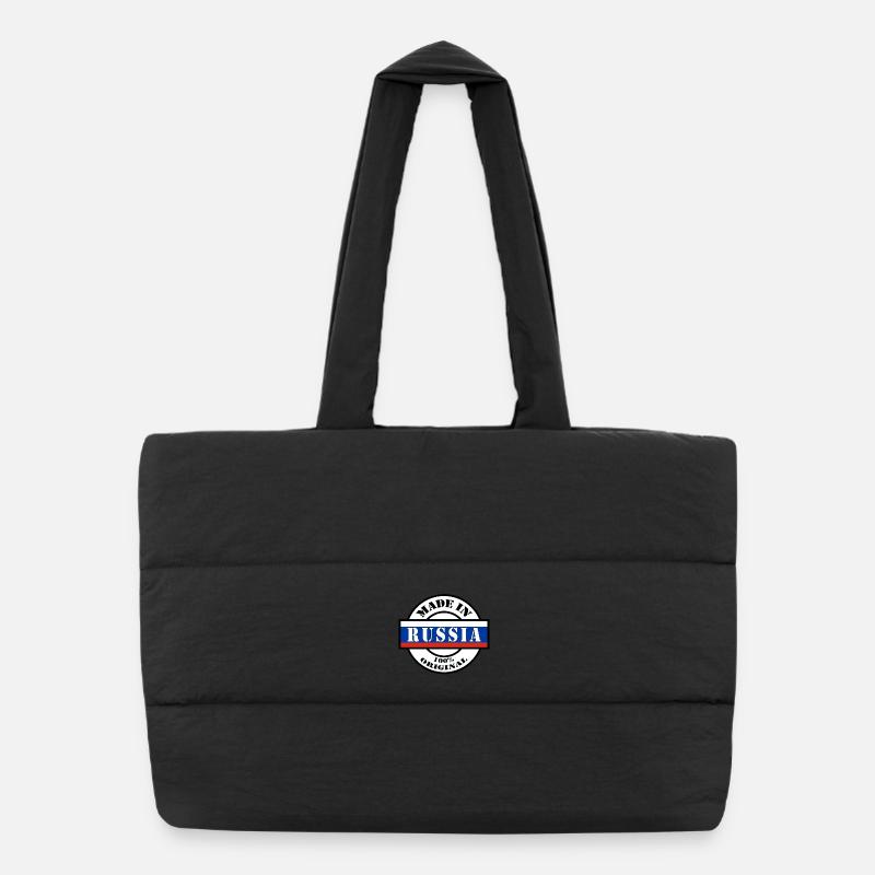 MADE IN RUSSIA, Russie, Fédération de Russie Sac shopping matelassé