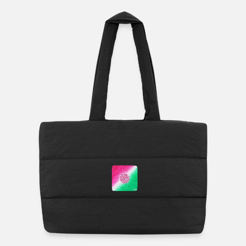 Heart Chakra Healing - Sonja Ariel von Staden Puffer Shopping Bag