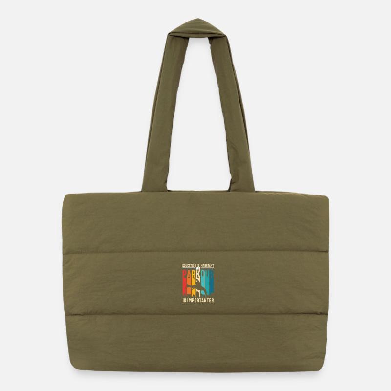 Parkour Is Importanter Parkour Lover Puffer Shopping Bag