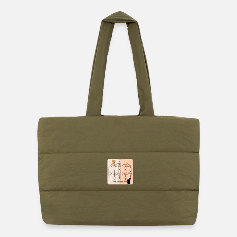 Labyrinth Bunny Easter Bunny Puffer Shopping Bag