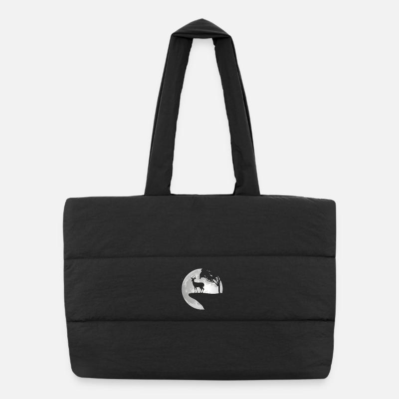 Impala Antelope Full Moon Africa Gift Puffer Shopping Bag