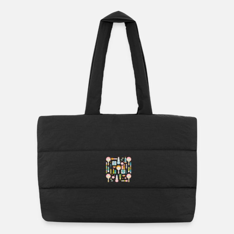 renouveau du maquillage disco Sac shopping matelassé