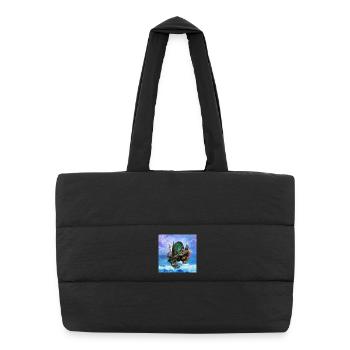 Little fairy on the beach - Puffer Shopping Bag - black - Front