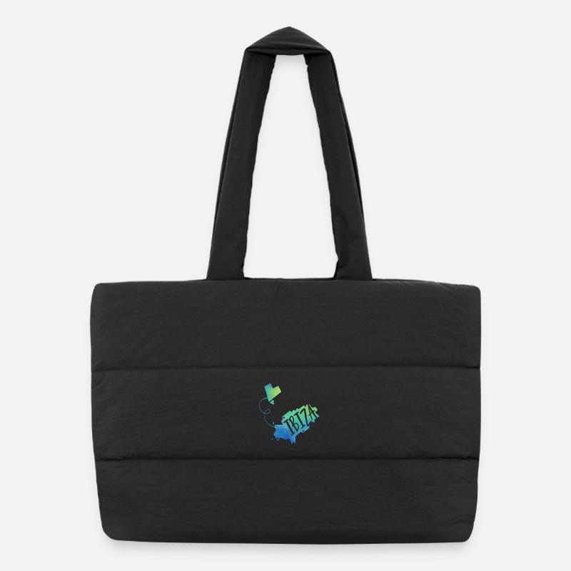 Ibiza - Sac shopping matelassé - noir
