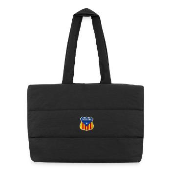 Catalonia coat of arms design - Puffer Shopping Bag - black - Front