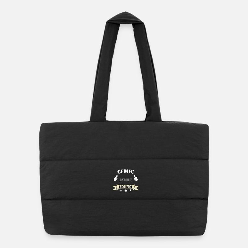 Ce mec est une légende - Sac shopping matelassé - noir