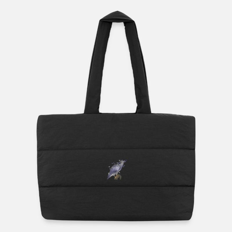 Harpie - Sac shopping matelassé - noir