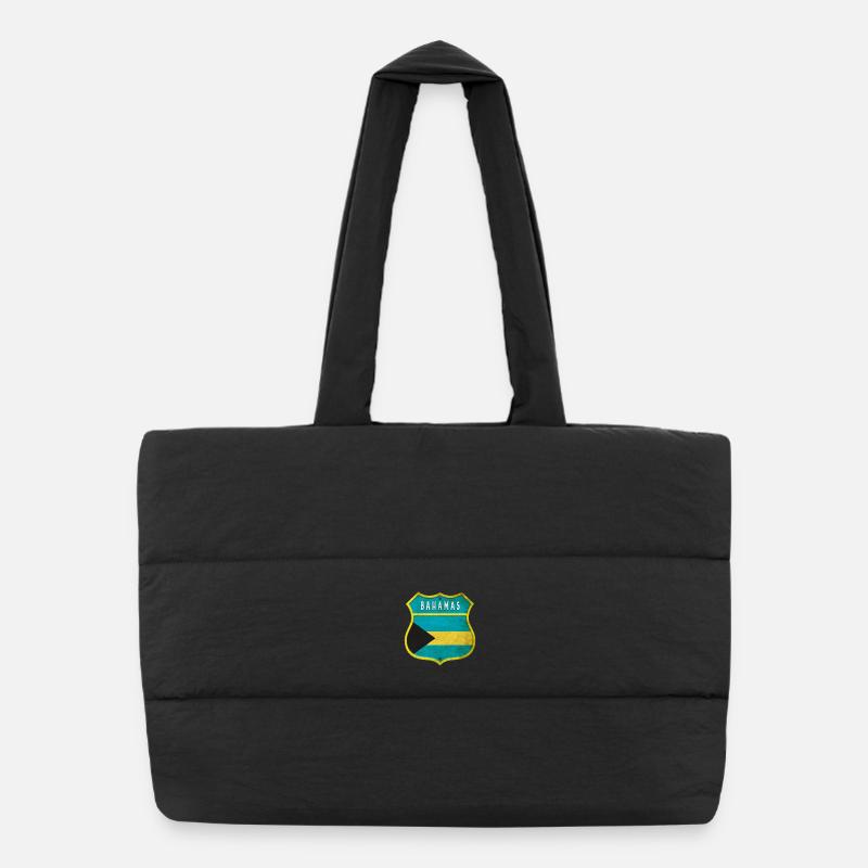 Design du drapeau des Bahamas Sac shopping matelassé