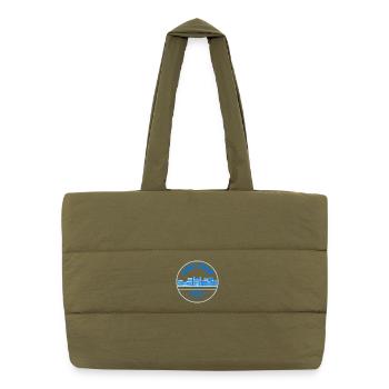 San Jose Costa Rica Chepe Badge - Puffer Shopping Bag - safari green - Front