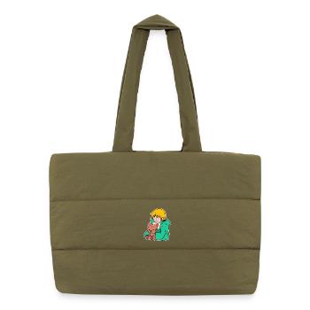 Manga Anime Pop Culture Cartoon Cosplay Japon - Sac shopping matelassé - safari green - Devant
