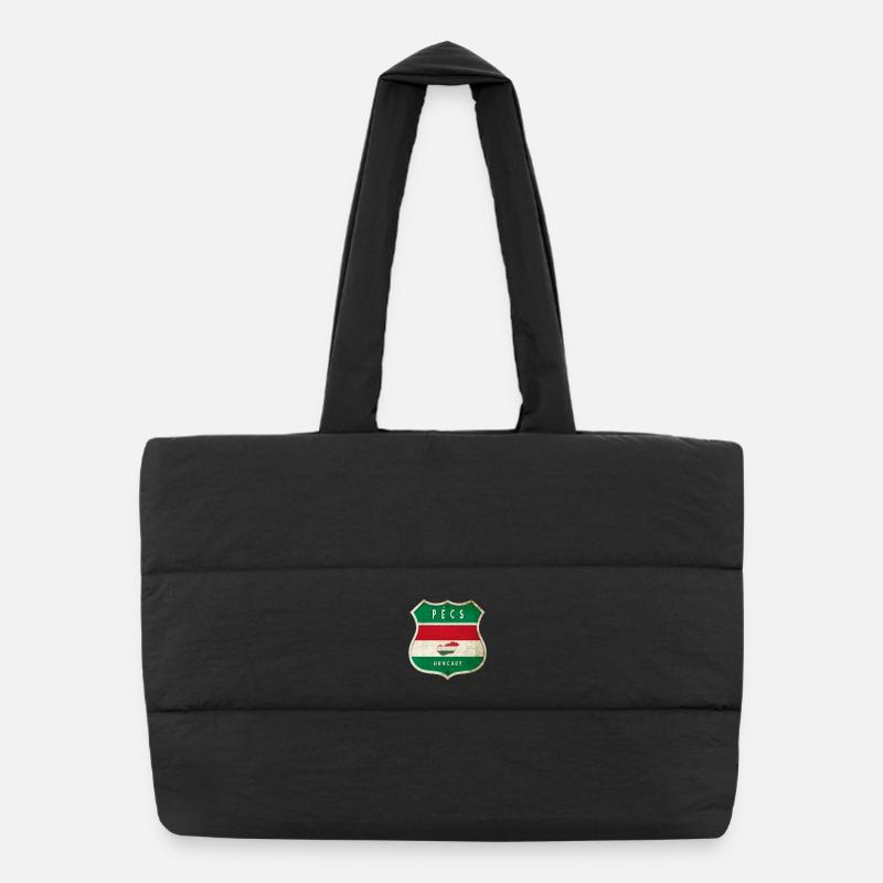 Design du drapeau de Pécs (Hongrie) Sac shopping matelassé