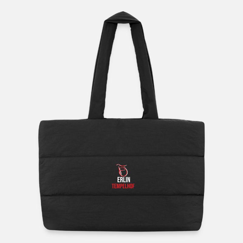 Berlin Tempelhof Souvenir Puffer Shopping Bag