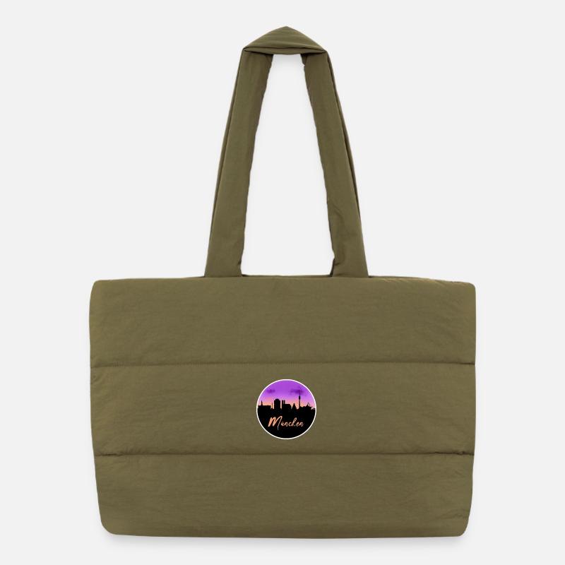 Munich Fine Skyline Puffer Shopping Bag
