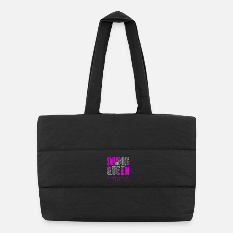 Reine de la natation Sac shopping matelassé