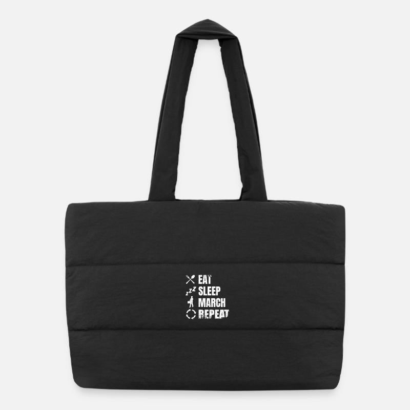 Routine quotidienne du batteur Sac shopping matelassé